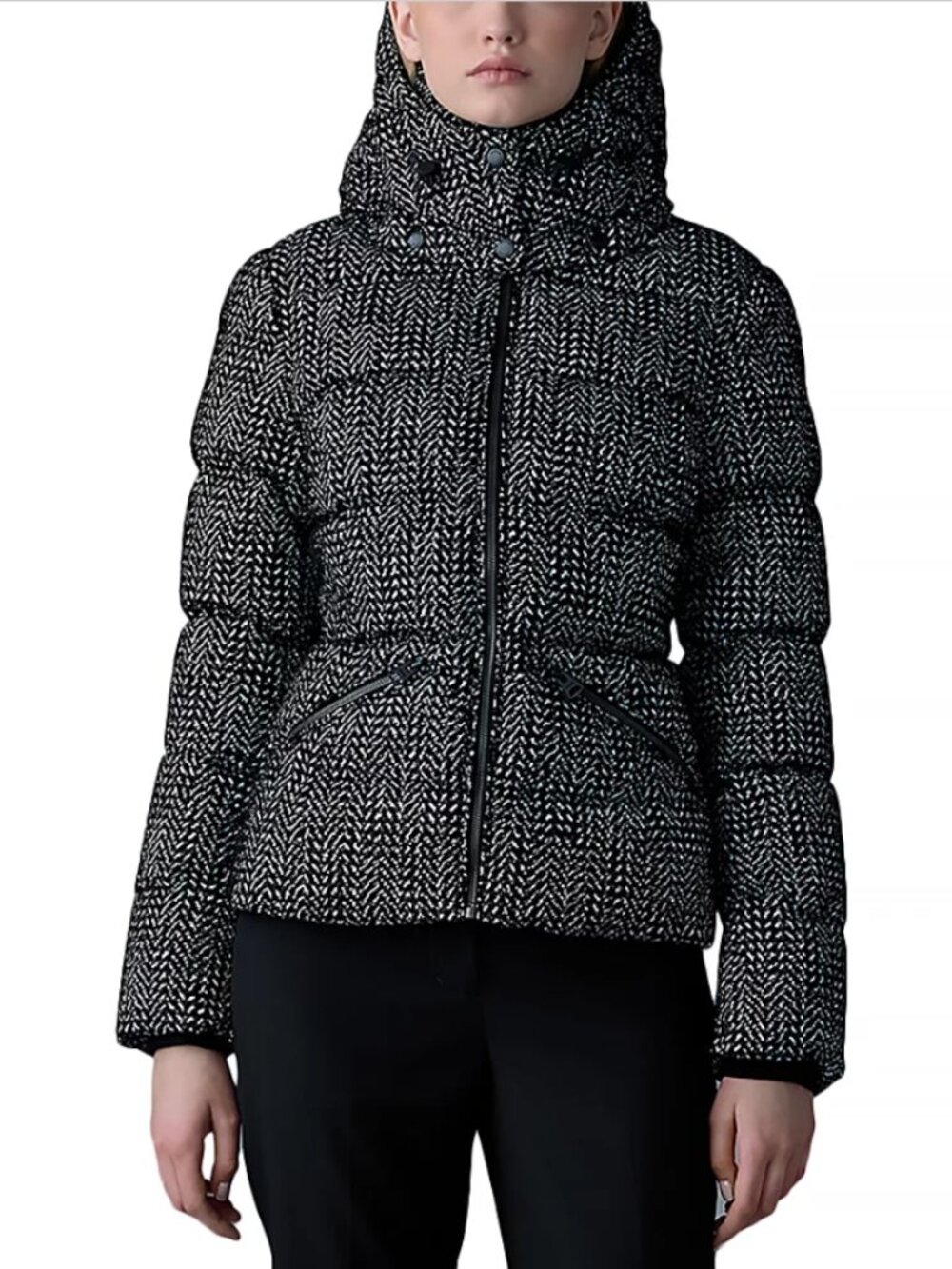Mackage Madalyn Flocked Medium 750 Fill Power Down Jacket